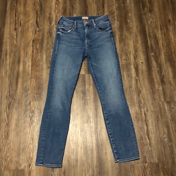 Mother The Looker Crop Jeans Women's 24 Mid Rise Denim in Hey Sun Wash - Picture 1 of 8